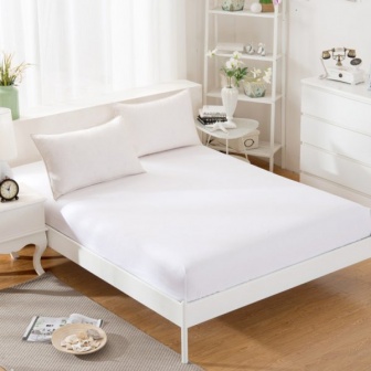 Jersey prostěradlo s gumkou 90/200 cm ECONOMY  - bílá