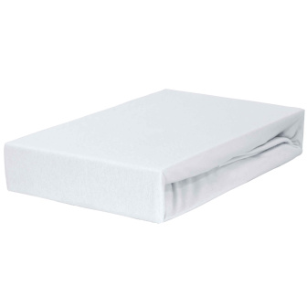 Jersey prestieradlo LUX s gumkou 160/200 cm - biela