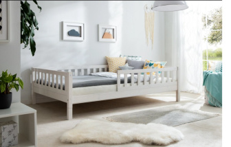 Posteľ Montessori Adele 120x200 cm - BIELA ​​+ matrac Optimal Comfort 12 cm + rošt ZADARMO