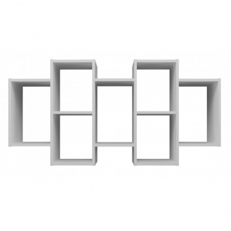 Police závěsná - Helios bílá