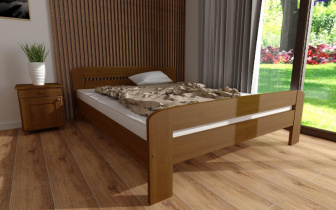 Posteľ masív Bohdana 160 x 200 cm - DUB + matrac Relax + rošt ZADARMO