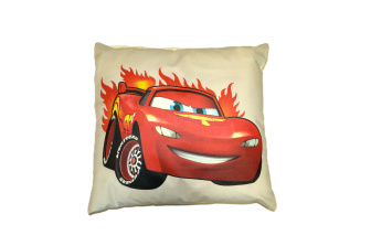 Dětský povlak na polštář 40x40 cm - Car / krém