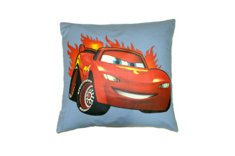 Dětský povlak na polštář 40x40 cm - Car / modrá