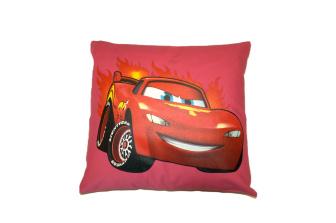 Dětský povlak na polštář 40x40 cm - Car / růžová