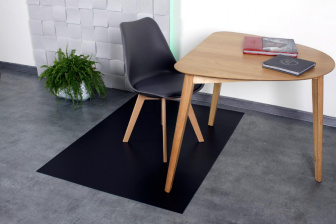 Ochranná podložka pod stoličky 120/90 cm 0,5 mm čierna