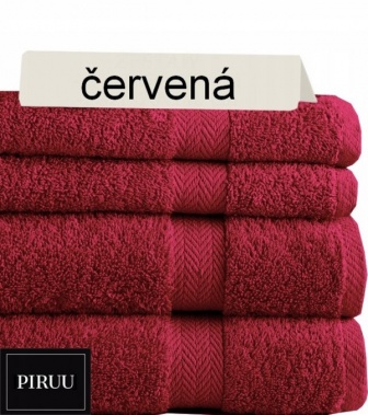 Osuška červená - 140/70 cm - 400g