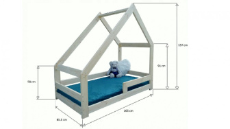 Postel Corida 160/80 cm - masiv borovice + rošt ZDARMA