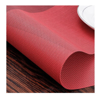 Prestieranie pletené / PVC 1 kus - kríž - červená