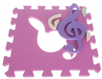 Puzzle hrací koberec- Eva - 9 elementov 112x112 cm