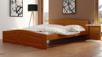 Postel Comfort 140/200 cm - dub - masiv smrk 3,5 cm