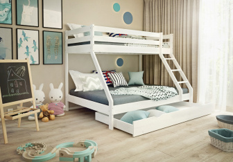 Šuplík pod postel 190/90 cm biela