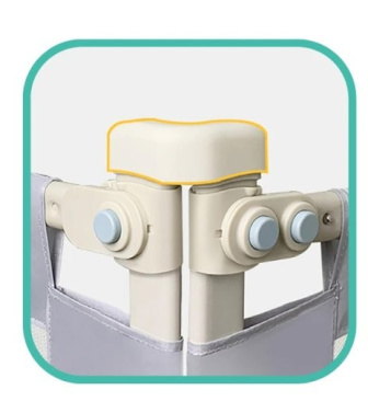 Zábrana na postel Méďa - 180 cm šedá