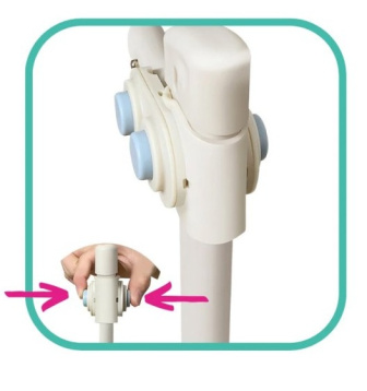 Zábrana na postel Méďa - 180 cm šedá