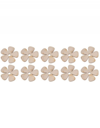 Dekorační sada 10KS KVĚTINEK - 4x4 cm