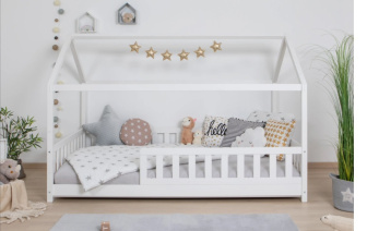 Rastúca posteľ Diego 120x200 cm biela + matrac Optimal Comfort 10 cm + rošt ZADARMO