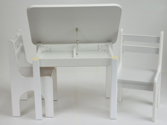 Stůl a dvě židličky K1 šedá