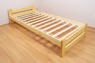 Posteľ masív Európa - PRÍRODNÁ 90 x 200 cm + matrac Medical + rošt ZADARMO