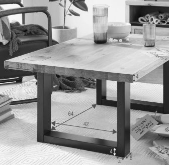 Konferenčný stolík 110/70 cm Fende - divoký dub