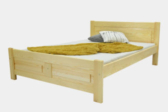 Zvýšená postel z masivu Eliška 140x200 cm + rošt ZDARMA