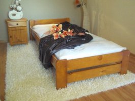 Postel Evropa olše 90x200 + zdravotní matrace VitalityT25 + rošt