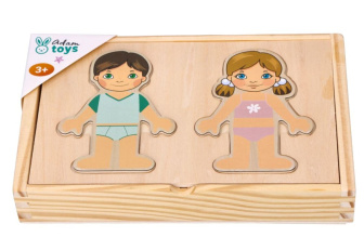 Magnetická tabulka oblékání Děti světa