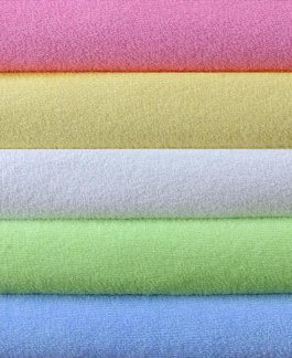 Prostěradlo froté s gumkou modré 120/60