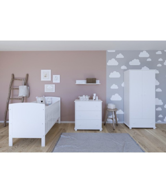 Postýlka 140/70 cm Felix - šedá - 3v1