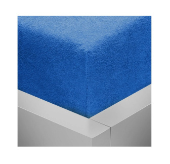Froté prestieradlo LUX s gumkou 140/200 cm - tmavo modrá