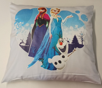 Dětský povlak na polštář 40x40 cm - Frozen / bílá