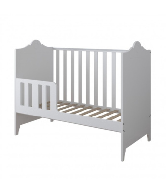 Postieľka 120/60 cm Gilda - biela - 2v1