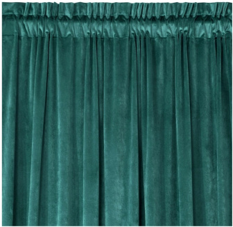 Záves Velvet 140/250 cm s gumkou - tmavo zelená