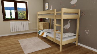 Posteľ Gino 180x80 cm + matrac PUR + rošty ZADARMO