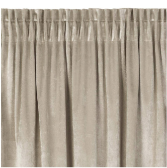 Záves Velvet 140/250 cm s gumkou - béžová