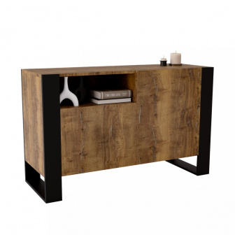 Komoda Aspect - dub halifax/černá