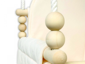 Štýlová hojdačka Velvet - krém