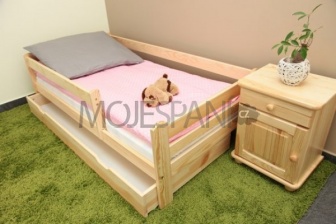 Postel Vráťa180x80 cm+šuplík+matrace sosna