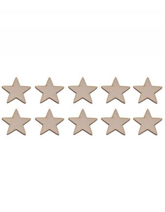 Dekorační sada 10KS HVĚZDIČEK - 2x2 cm