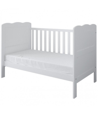 Postieľka 140/70 cm Inge - biela - 3v1 so šuplíkom