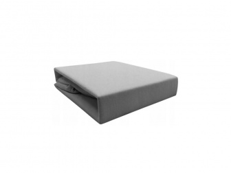 Plachta jersey LUX s gumka 180/80 cm - šedá