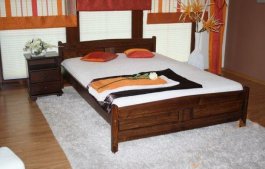 Postel Jolana 140 x 200 cm barva ořech