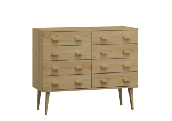 Komoda z masivu borovice Nord K2/4S 175/92/42 cm / přírodní