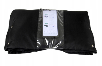 Rukávnik s vreckom na mobil K27 flís - čierna / čierna