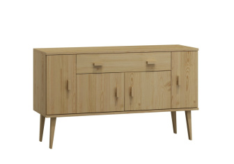 Komoda z masívu borovice Nord K5/1S/2D 117/75/42 cm  / prírodná