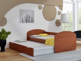 Milano výsuv 180x90 cm s rošty a matracemi - kalvados