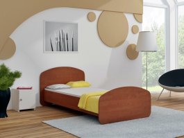 Postel Junior 180x90 cm s roštem a matrací - kalvados