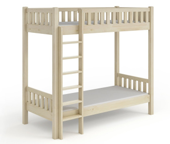 Patrová postel Karol - BÍLÁ + rošty ZDARMA