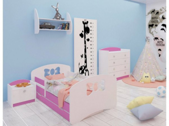 Postel Kiki 160/80 cm + šuplík + matrace