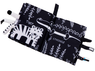 Kontrastní sensorická knížka safari