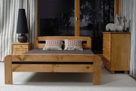 Postel Bohdana 180 x 200 cm olše masiv borovice