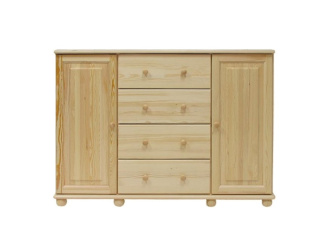 Komoda z masivu borovice KN42 136/100/42 cm